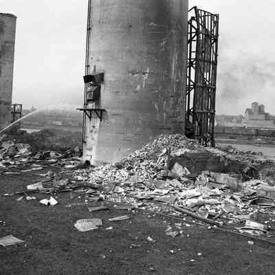 Elevator B Fire Aftermath
