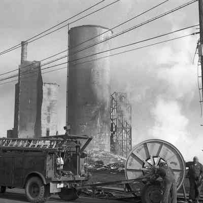 Elevator B Fire Aftermath
