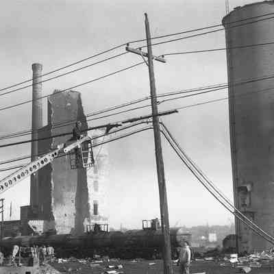 Elevator B Fire Aftermath