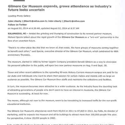 Gilmore Car Museum Expands, Grows Attendance As Industry's Future Looks Uncertain