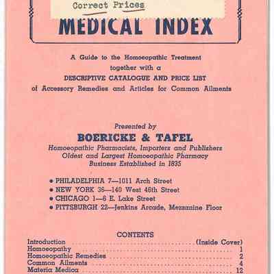 Homeopathic Medical Index