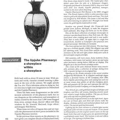 Disneyland: The Upjohn Pharmacy: A Showplace Within a Showplace