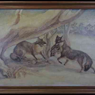 Palmer, Herman George (b. 1894) "Two Foxes"