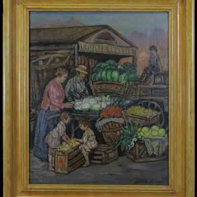Myers, Jerome (1867-1940) "New York Markets"