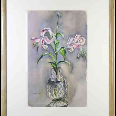 Frank, Bena Virginia (1898-1991) "Lilies and Crystal"