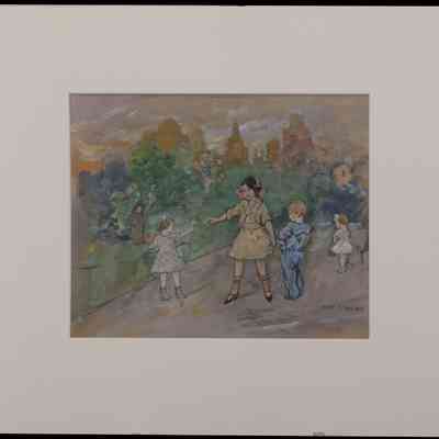 Myers, Jerome (1867-1940) "The Gift"
