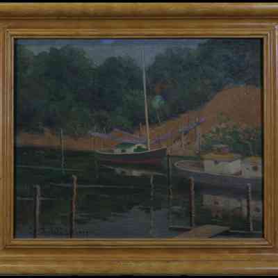 Theobald, Jr., Samuel (1872-1956) "Fishing Boats, New Suffolk"