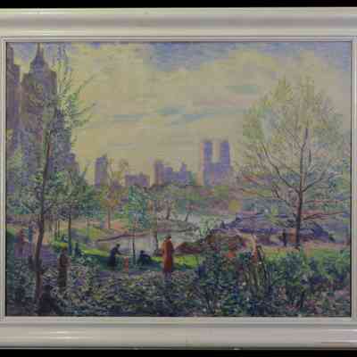 Polowetski, Charles Ezekiel (1884-1955) "Spring in Central Park"