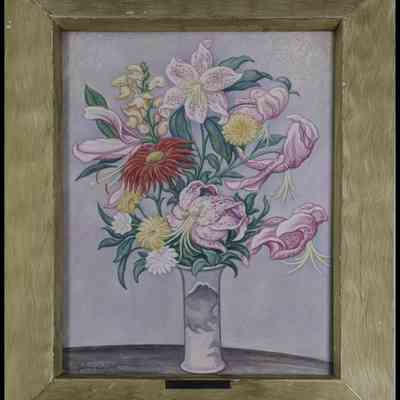 Alger, John Herbert (1879-1967) "Bouquet with Lilies"