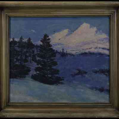 Widlizka, Leopold (1870-1940) "Winter Night"