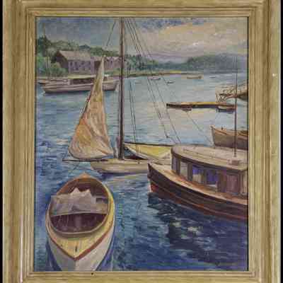 Amemiya, Yosei (1888-1977) "Snug Harbor"