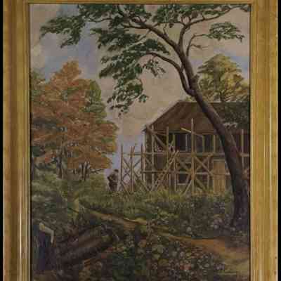 Kadowaki, Motoichi (Roy) (1885-1981) "Country Construction"