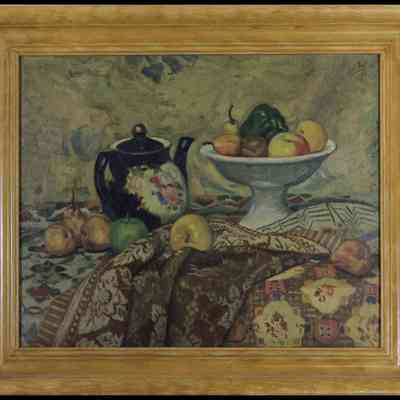 Kovner, Saul (1904-1982) "Fruit and Drapery"