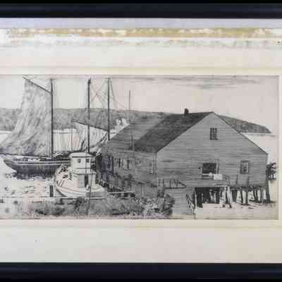 Jones, Leon Foster (1871-1940) "Oyster House (The Dock)"
