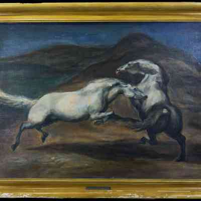 Meloy, Henery J. (1902-1951) "Fighting Stallions"