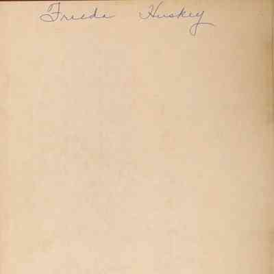 Last Page: Freda Huskey's signature
