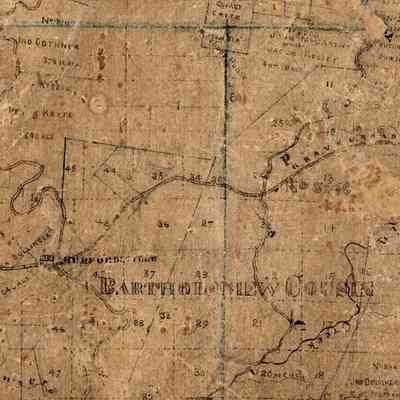 Section of 1870 Brooks Cape County Map