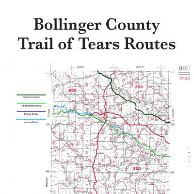 Bollinger County Trail of Tears Map