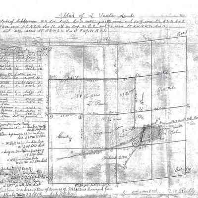 Section of 1918 JW Reilly Survey