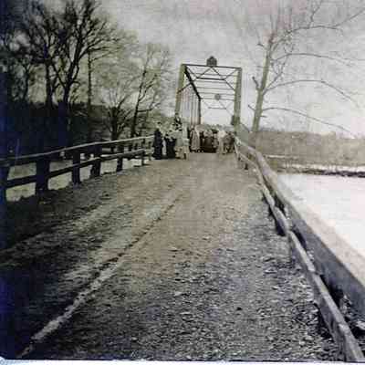 First Steel Bridge Across Crooked Creek