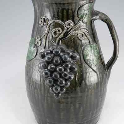 Lg. Pitcher with Grape Cluster