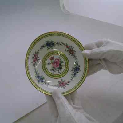 Seves Porcelain Cup and Saucer
