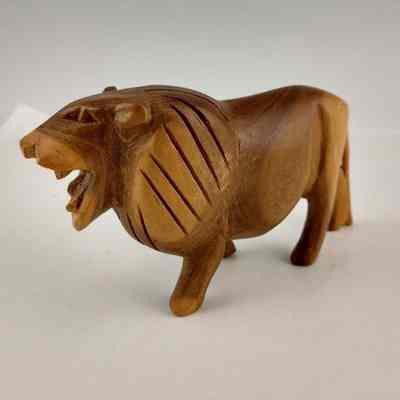 Hand-carved wooden animals from Uganda