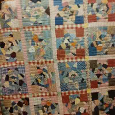 Pink String Star Quilt