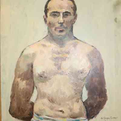 The Naked Young Painter
