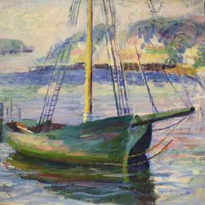 Schooner Anchored