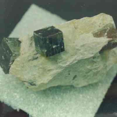 Pyrite Cubes in matrix