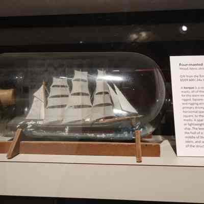 Four masted Barque in a Bottle