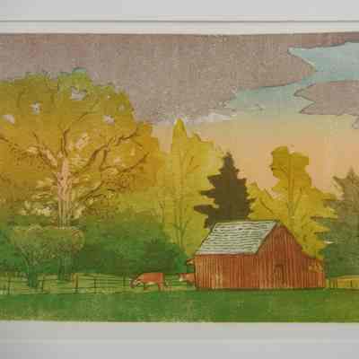 Barn and Cows