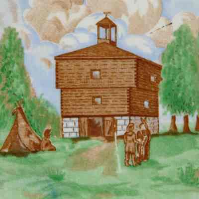 Fort Hawkins Commemorative Plate