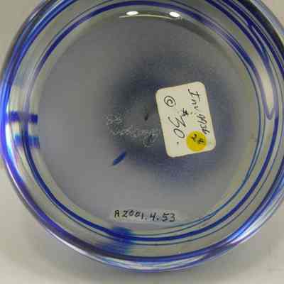 Large, Flatish, Blue Stripe