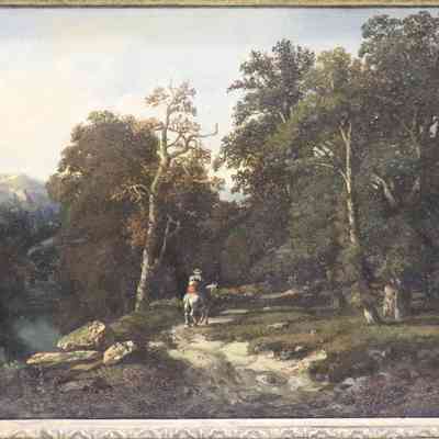 Untitled Landscape with Man on Horse