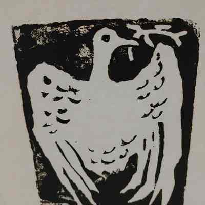 Christmas Card Print (dove)