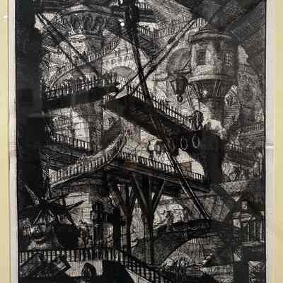 Carceri, Plate VII, An Immense Interior