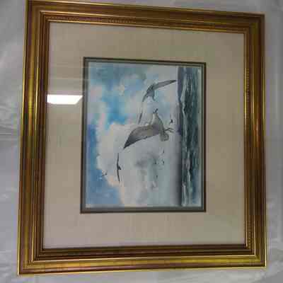 Mourning (Gulls over sea)