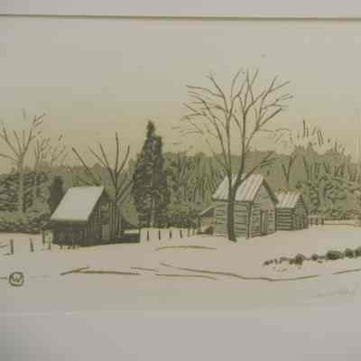 Buildings in Snow