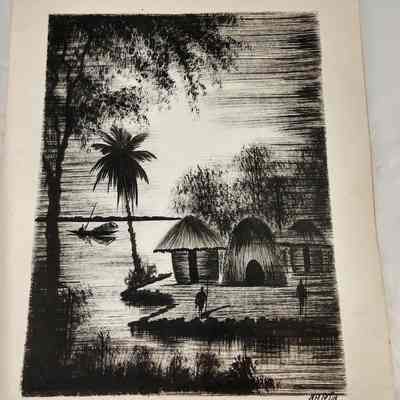 Painting by 14- year old Congolese boy