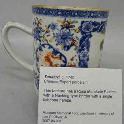 Tankard, Chinese Export