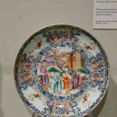 Matching pair of Manderin Soup Plate