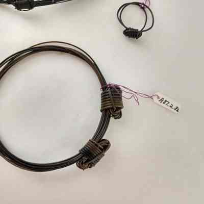 Ring and Bracelet made from tail hairs of Elephant