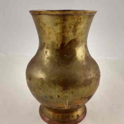 Brass Vase with Copper