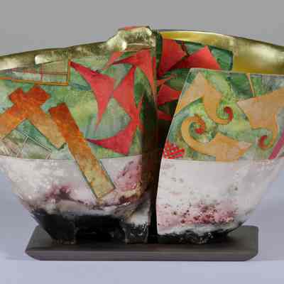 Double Vessel with Base