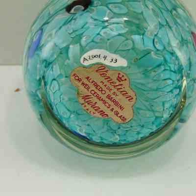 Teal with Blue and Red Bits