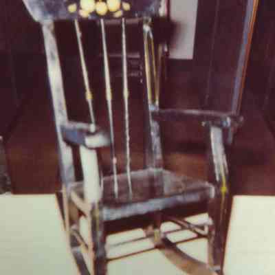 Stenciled Doll Rocking Chair