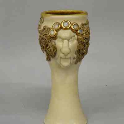 Goblet with Applied Face