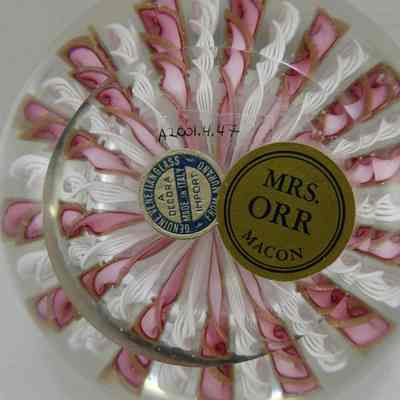 Pink Ribbon with Flower Center